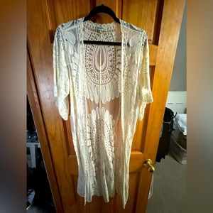Lace kimono